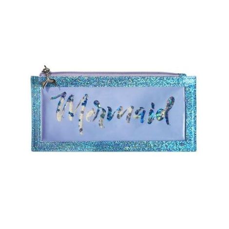 Piórnik saszetka płaska Incood Cekiny wodne Mermaid